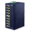 PLANET ISW-1600T Industrial 16-Port 10/100TX Fast Ethernet Switch (-40~75 degrees C)